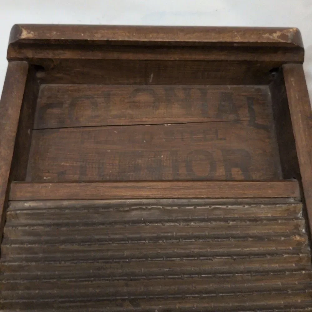 Antique E. Murdock & Co. Colonial Junior Washboard – Winchendon, Mass. Primitive